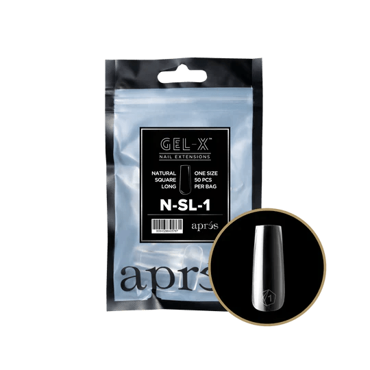 APRES - Gel - X Natural Square Long Refill Bag - DTK Nail Supply