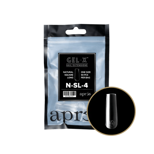 APRES - Gel - X Natural Square Long Refill Bag - DTK Nail Supply