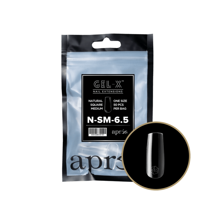 APRES - Gel - X Natural Square Medium Refill Bag - DTK Nail Supply