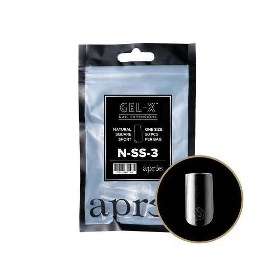 APRES - Gel - X Natural Square Short Refill Bag - DTK Nail Supply