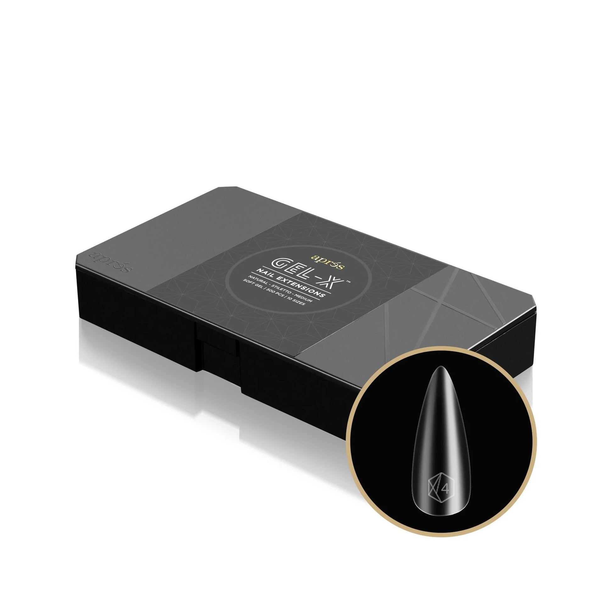 APRES - Gel - X - Natural Stiletto (PCS) - DTK Nail Supply