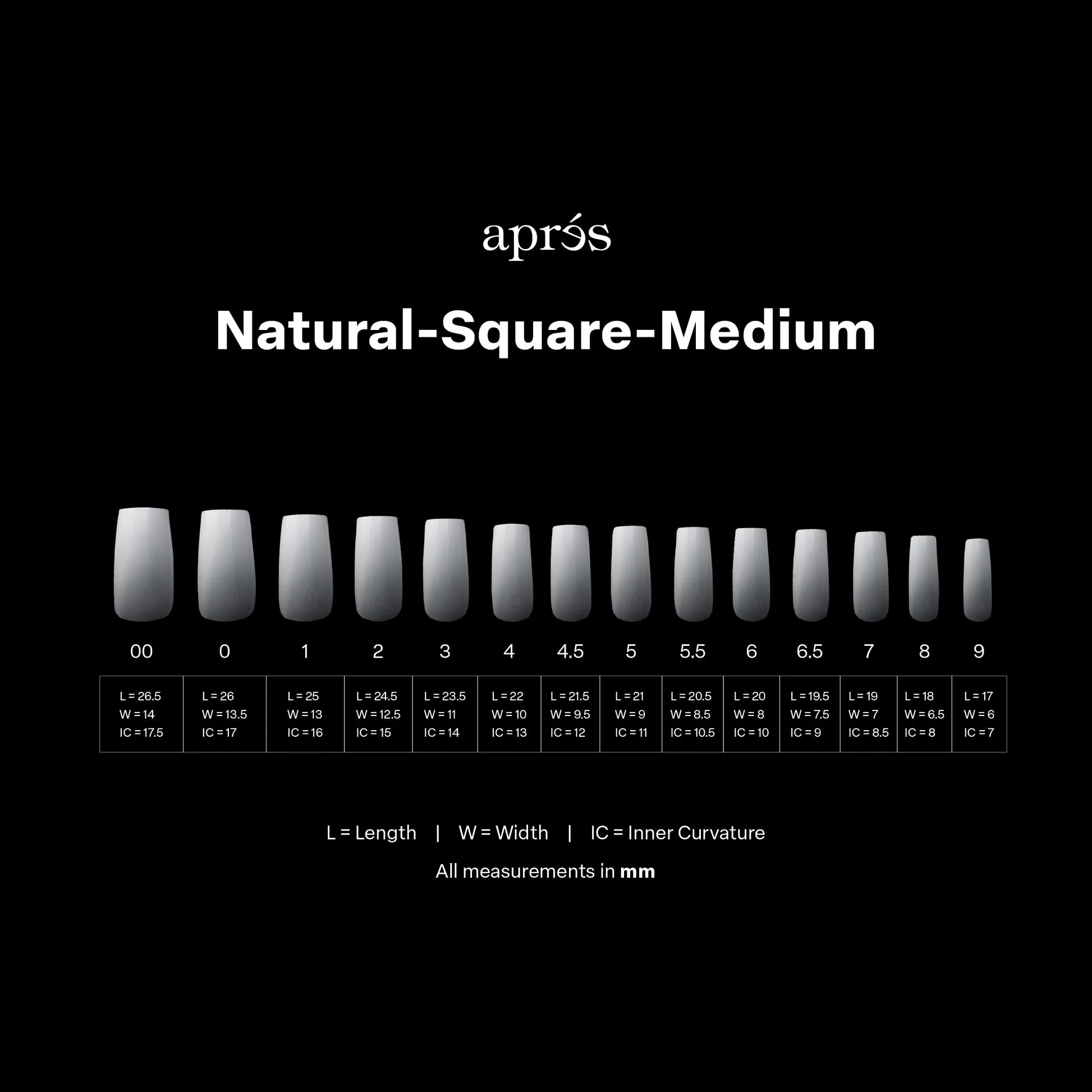 Apres Gel - X Ombre Tips - Natural Square Medium - DTK Nail Supply