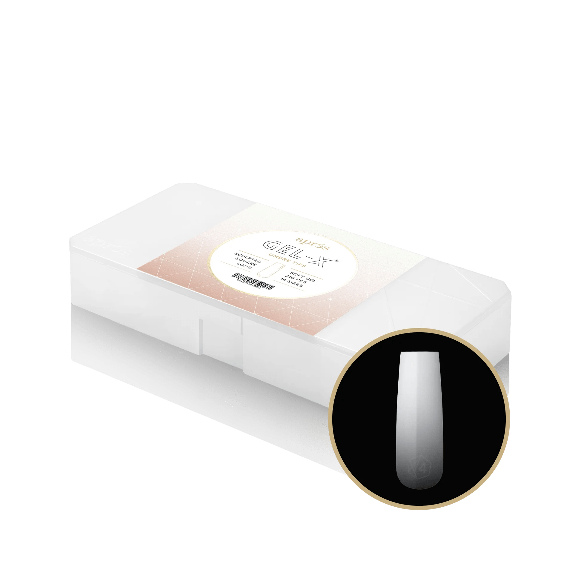 Apres Gel - X Ombre Tips - Sculpted Square Long - DTK Nail Supply