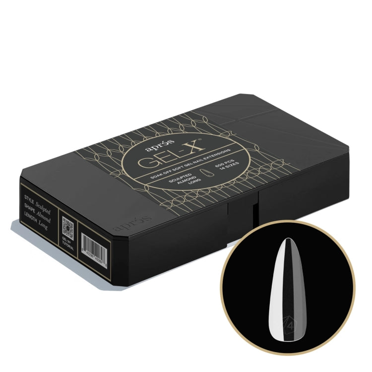 APRES - Gel-X™ Sculpted Almond Long Box of Tips (600 Pcs) - DTK Nail Supply