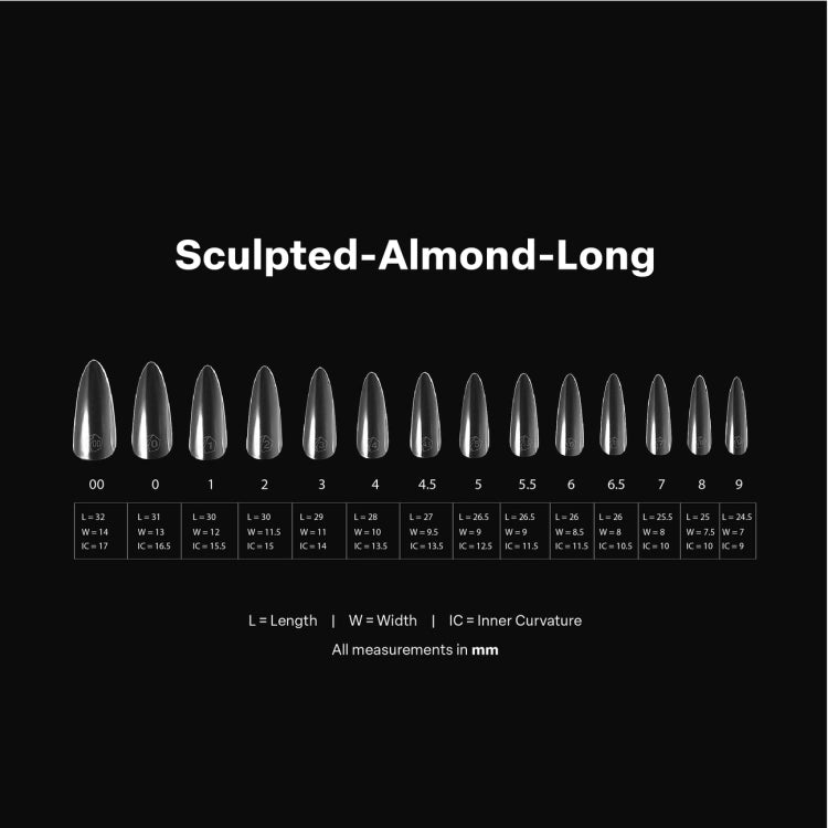 APRES - Gel-X™ Sculpted Almond Long Box of Tips (600 Pcs) - DTK Nail Supply