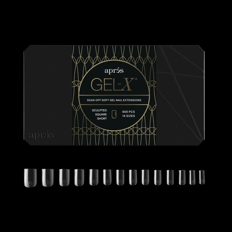 APRES - Gel-X™ Sculpted Square Short Box of Tips (600 Pcs) - DTK Nail Supply