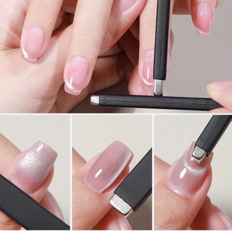 Black Rubber Coated Bar Magnet - DTK Nail Supply