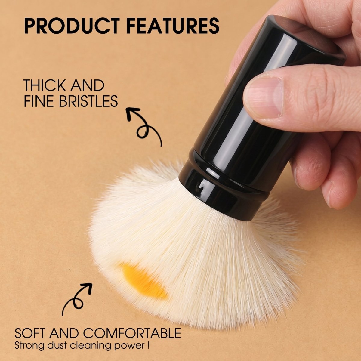 Blossom Dust Brush - White - DTK Nail Supply
