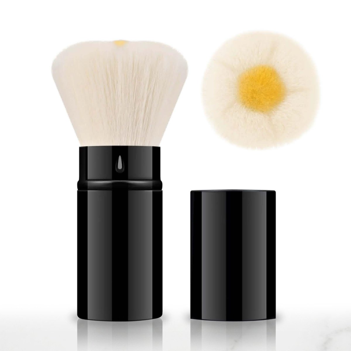 Blossom Dust Brush - White - DTK Nail Supply
