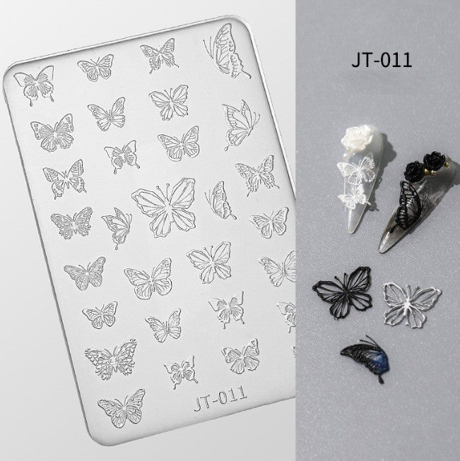 BUNDLE & SAVE: 7 Silicone Nail Mold JT + 2 Plaster Gel + FREE 1 Tweezer - DTK Nail Supply