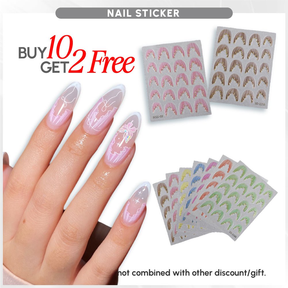BUNDLE & SAVE: French Lace Nail Stickers - DTK Nail Supply