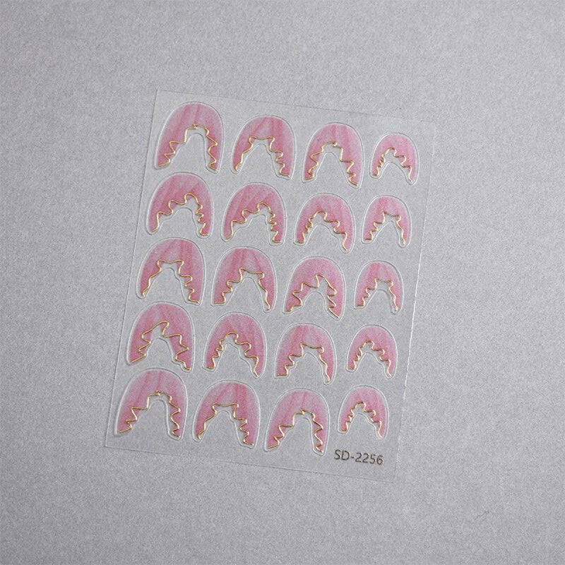 BUNDLE & SAVE: French Lace Nail Stickers - DTK Nail Supply