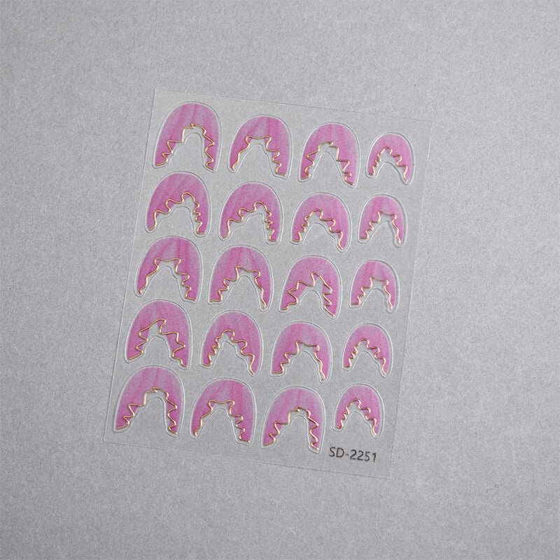 BUNDLE & SAVE: French Lace Nail Stickers - DTK Nail Supply