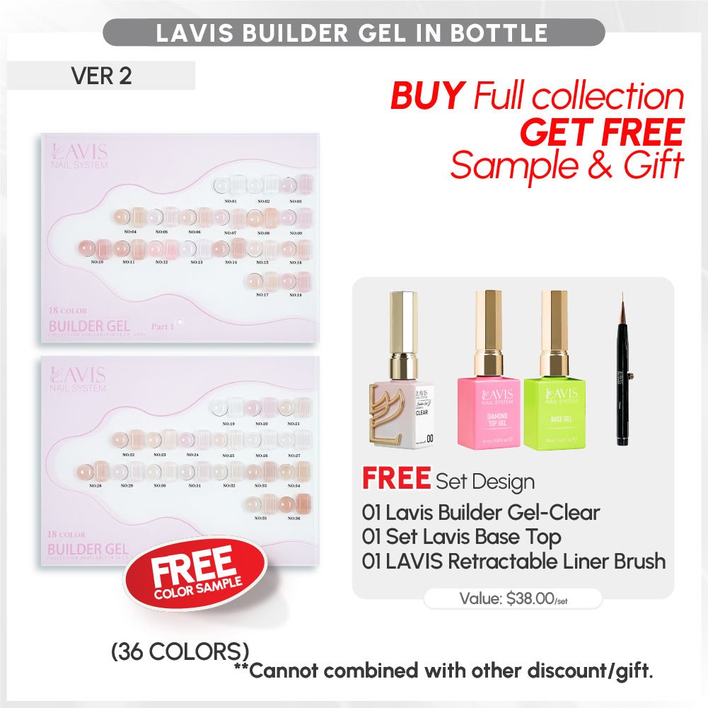 BUNDLE & SAVE: LAVIS Builder Gel in the Bottle - DTK Nail Supply