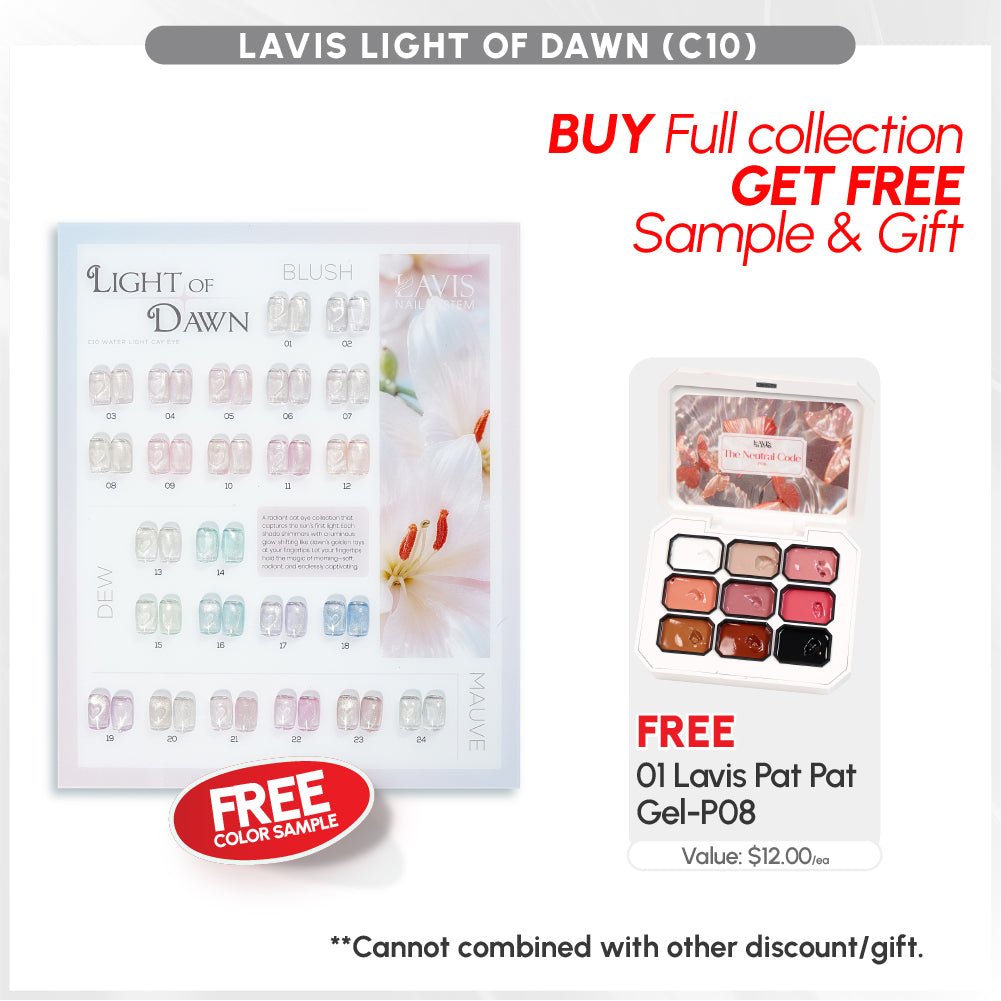 BUNDLE & SAVE: LAVIS Light of Dawn Cat Eye Collection C10 - DTK Nail Supply