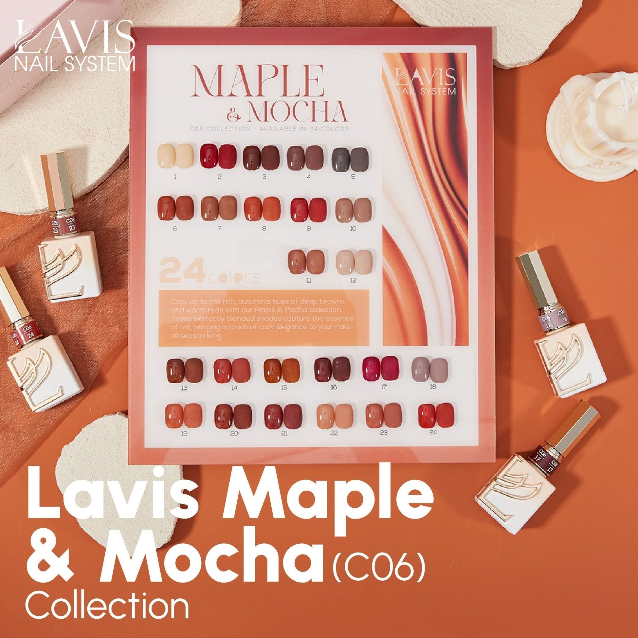 BUNDLE & SAVE: LAVIS Maple & Mocha Collection C06 - DTK Nail Supply