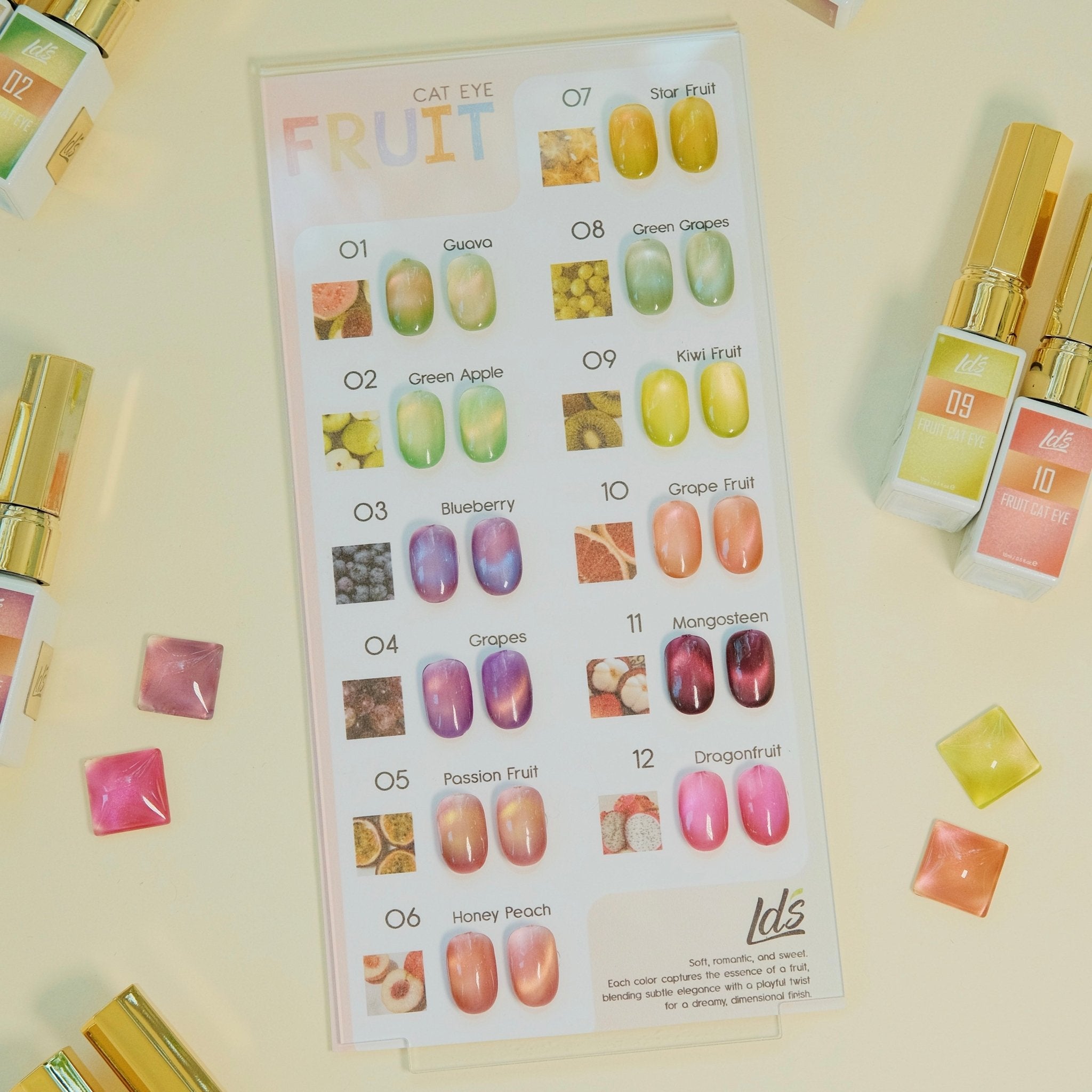 BUNDLE & SAVE: LDS Fruit Cat Eye Collection - DTK Nail Supply