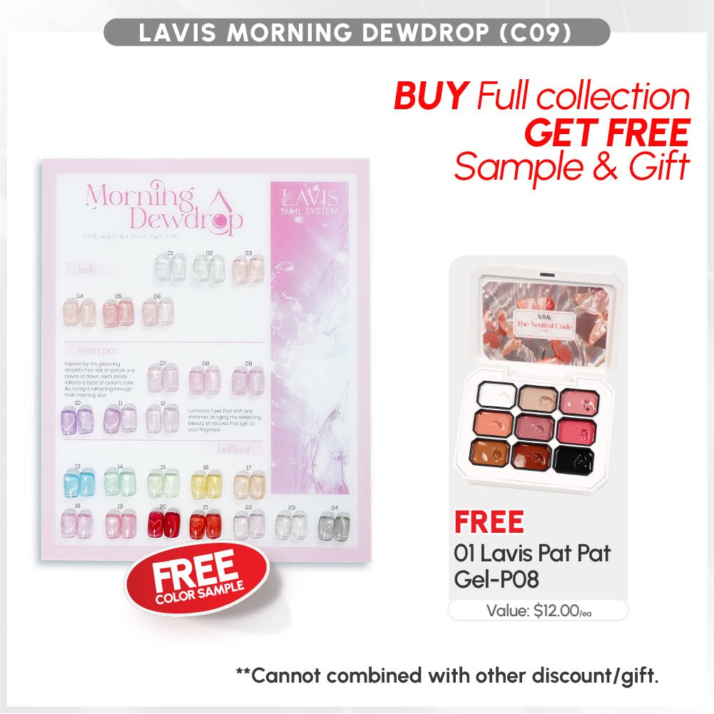 BUNDLE & SAVE: LAVIS Morning Dewdrop Cat Eye Collection C09 - DTK Nail Supply