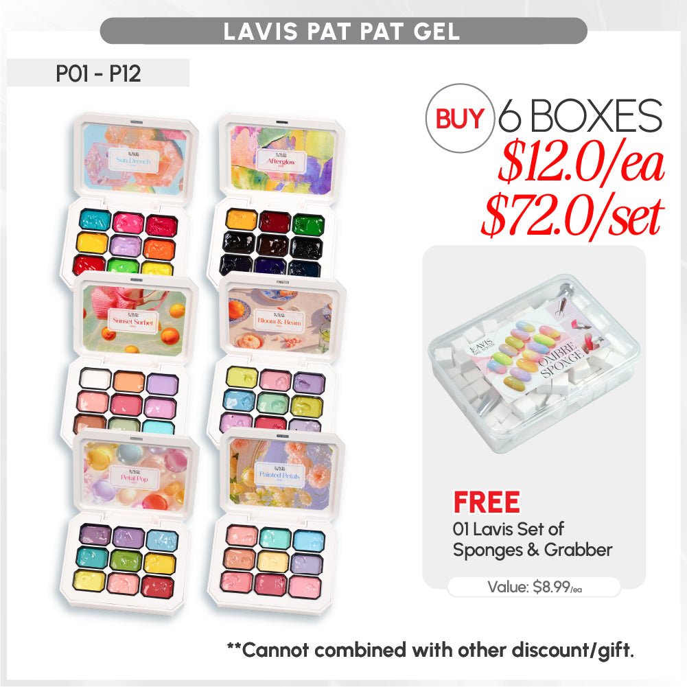 BUNDLE & SAVE: LAVIS Pat Pat Gel - DTK Nail Supply