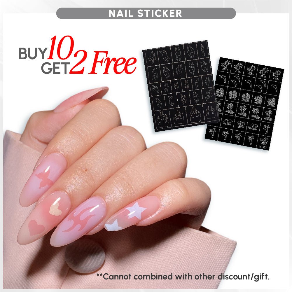 🎁 BUNDLE & SAVE: Nail Sticker Stencils (100% off) - DTK Nail Supply