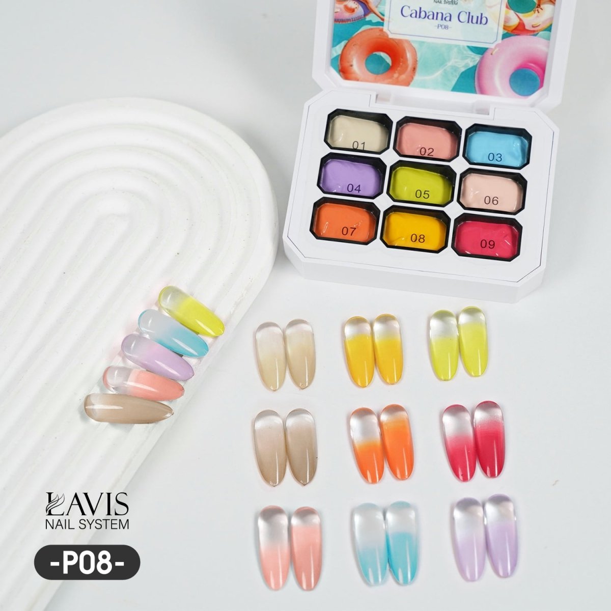 Buy Lavis C17 Glossy Touch Collection, Free 2 Lavis Pat Pat Gel - DTK Nail Supply