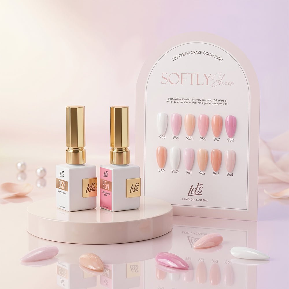Buy LDS Softly Sheer Collection, Free Color Sample - DTK Nail Supply