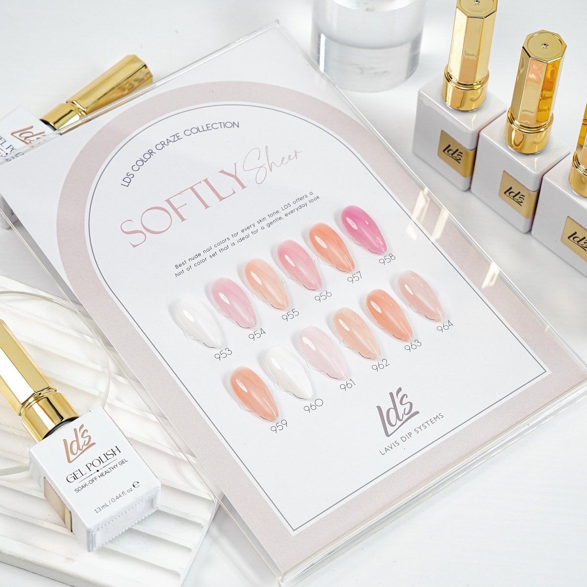 Buy LDS Softly Sheer Collection, Free Color Sample - DTK Nail Supply