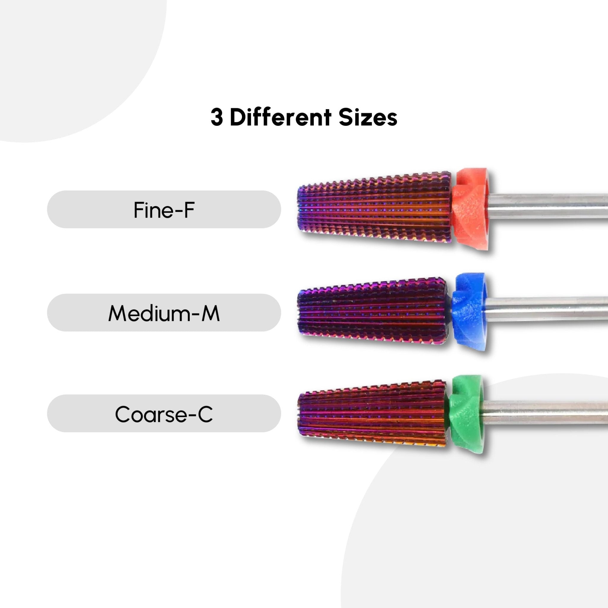 Carbide 5in1 Drill Bit Purple - DTK Nail Supply