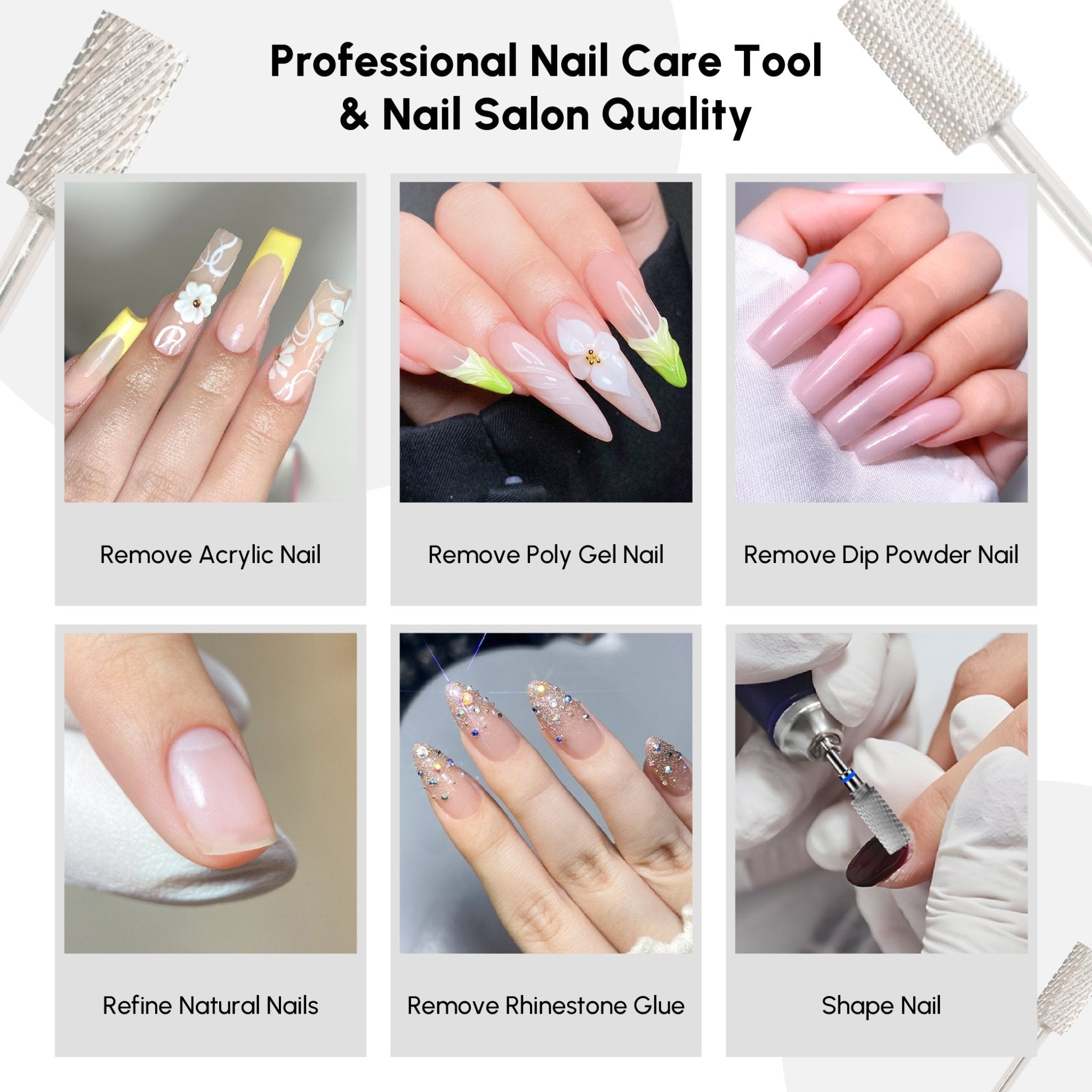 Carbide Large Barrel Flat Top Drill Bit - DTK Nail Supply