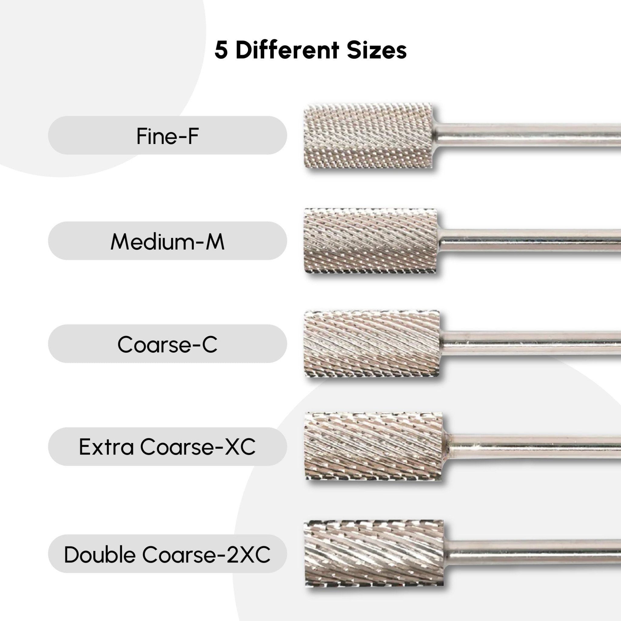 Carbide Large Barrel Flat Top Drill Bit - DTK Nail Supply