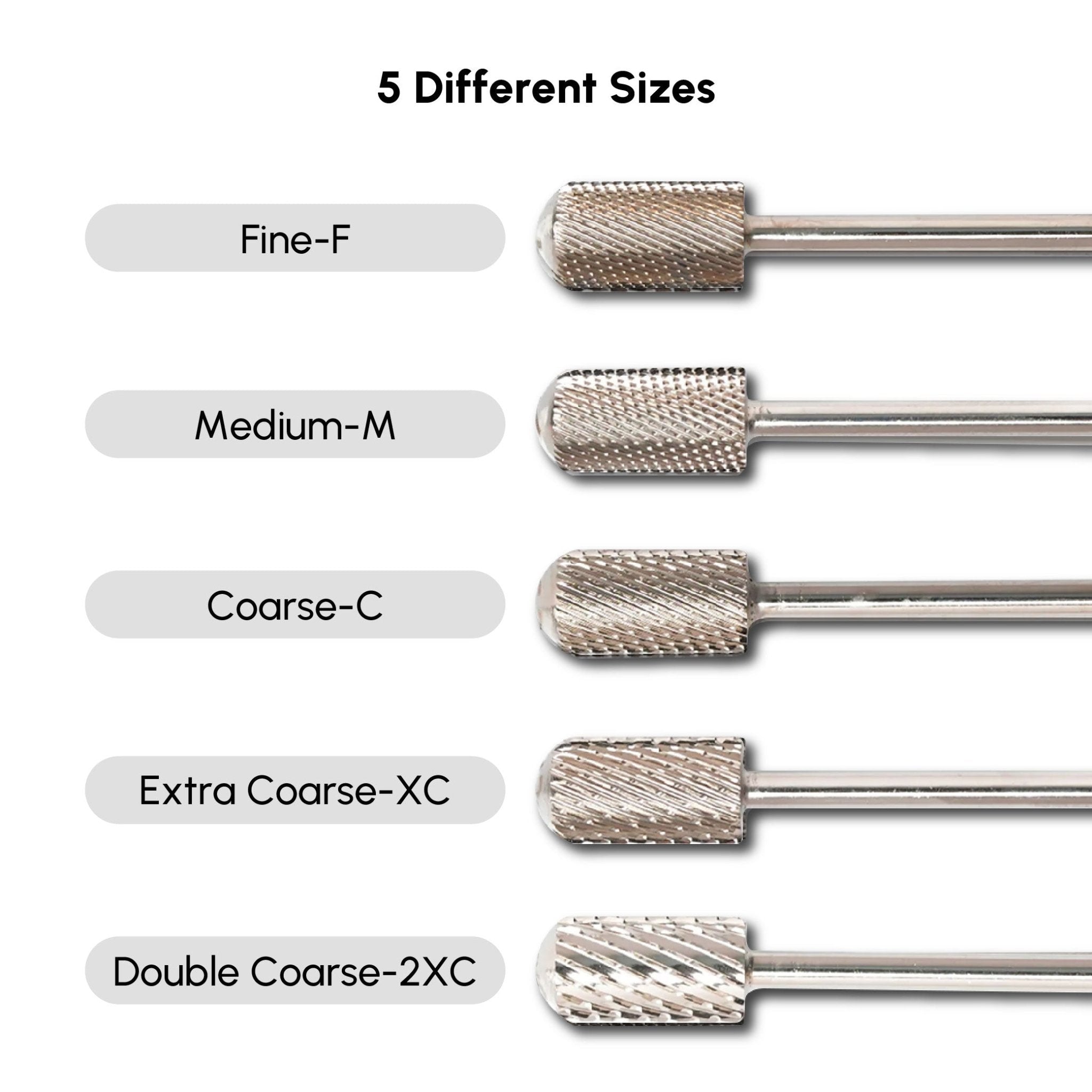 Carbide Large Barrel Smooth Top Safety Bit - DTK Nail Supply