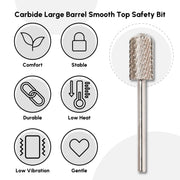 Carbide Large Barrel Smooth Top Safety Bit - DTK Nail Supply