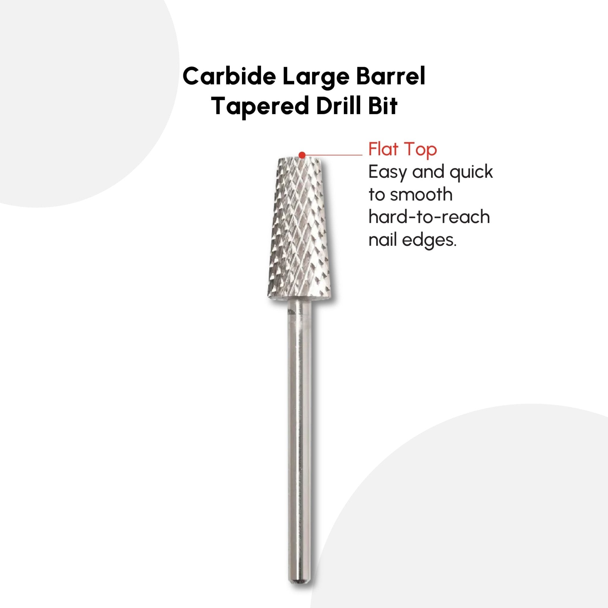 Carbide Large Barrel Tapered Drill Bit - DTK Nail Supply