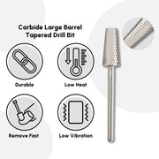 Carbide Large Barrel Tapered Drill Bit - DTK Nail Supply