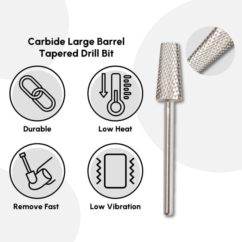Carbide Large Barrel Tapered Drill Bit - DTK Nail Supply