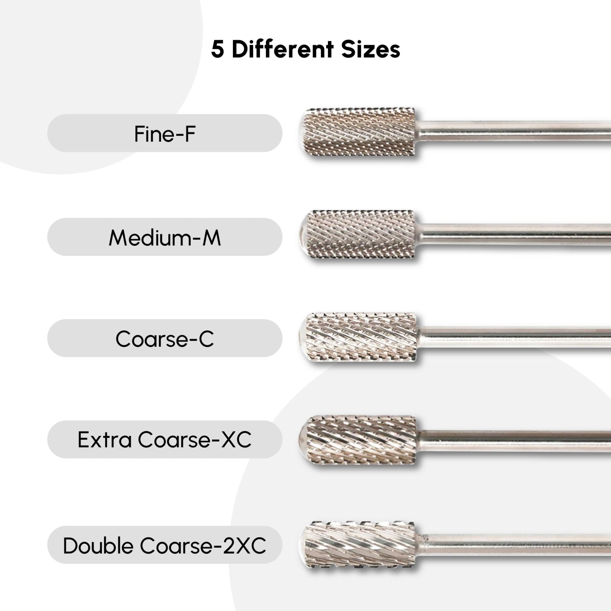 Carbide Small Barrel Smooth Top Safety Bit - DTK Nail Supply