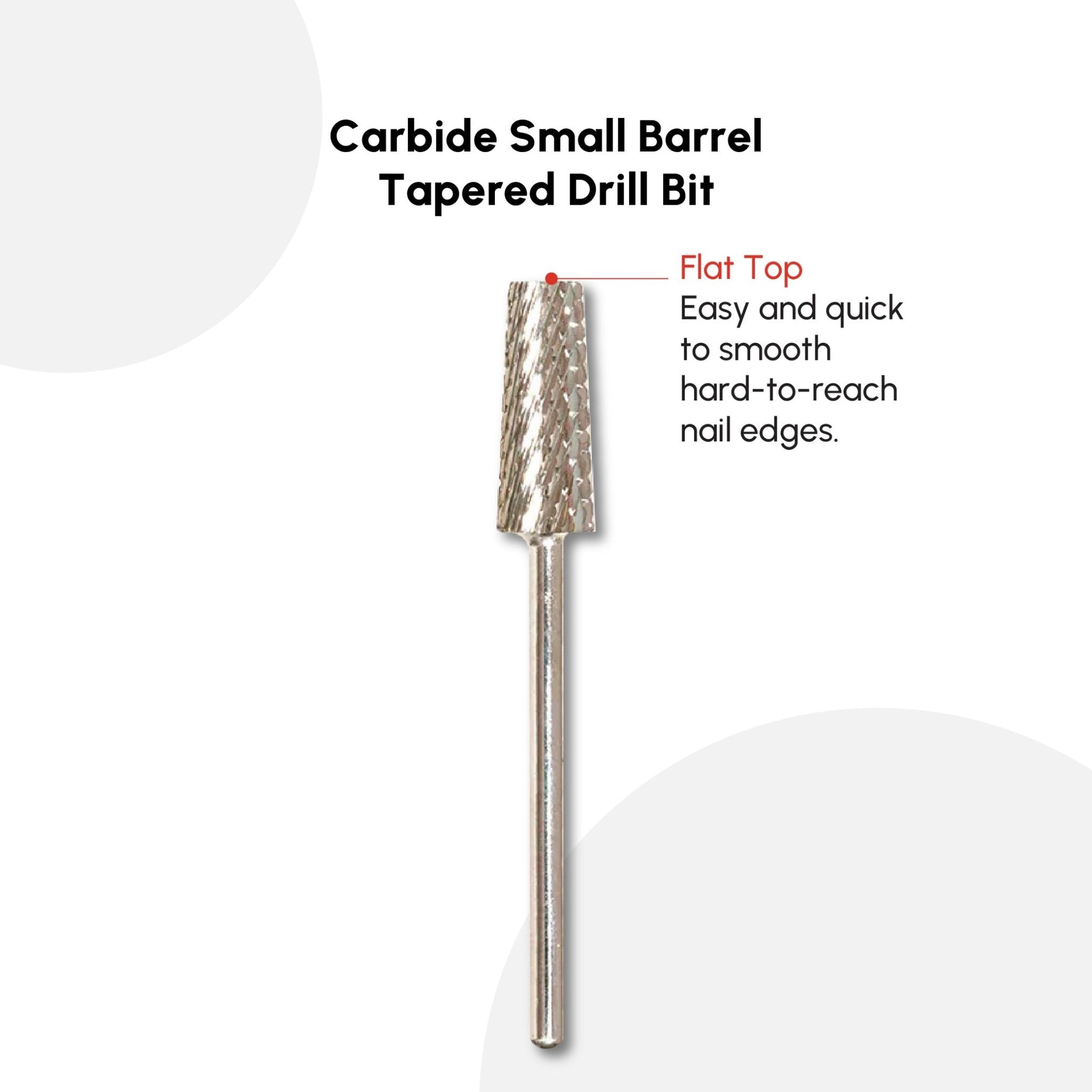 Carbide Small Barrel Tapered Drill Bit - DTK Nail Supply