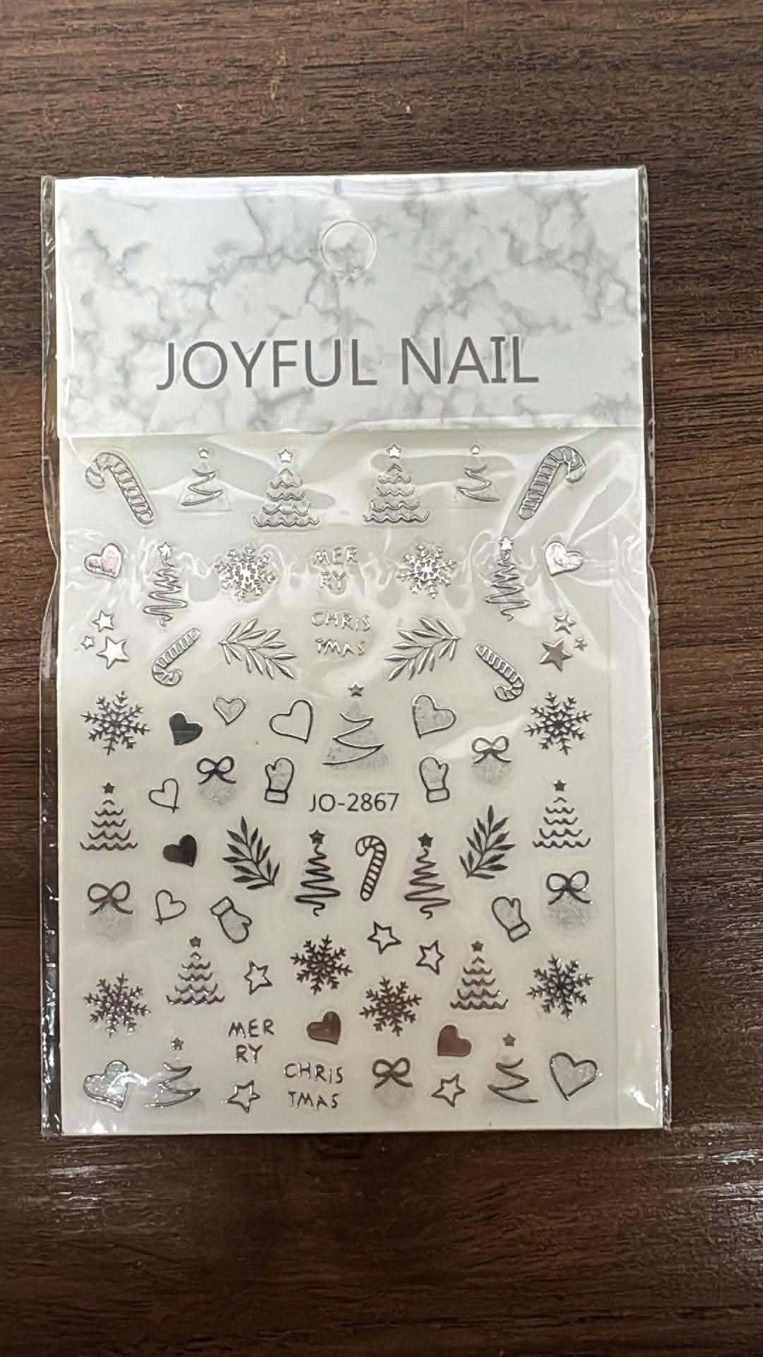 Nail Art Stickers JO-2867 Silver
