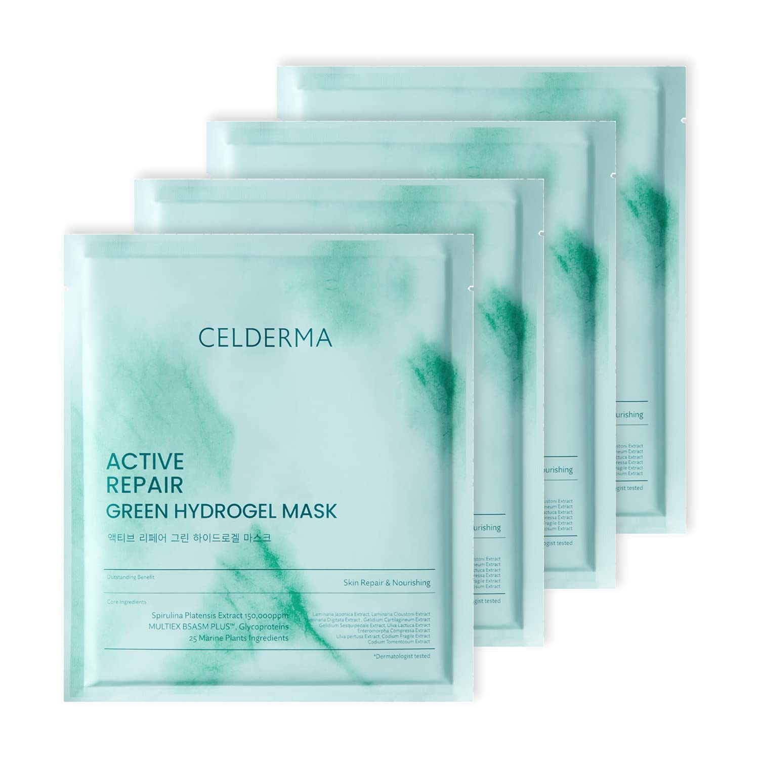 Celderma Active Repair Green Hydrogel Mask 30g Anti - Aging - DTK Nail Supply