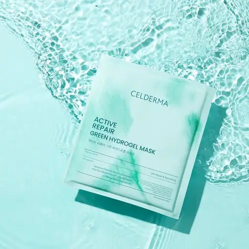 Celderma Active Repair Green Hydrogel Mask 30g Anti - Aging - DTK Nail Supply