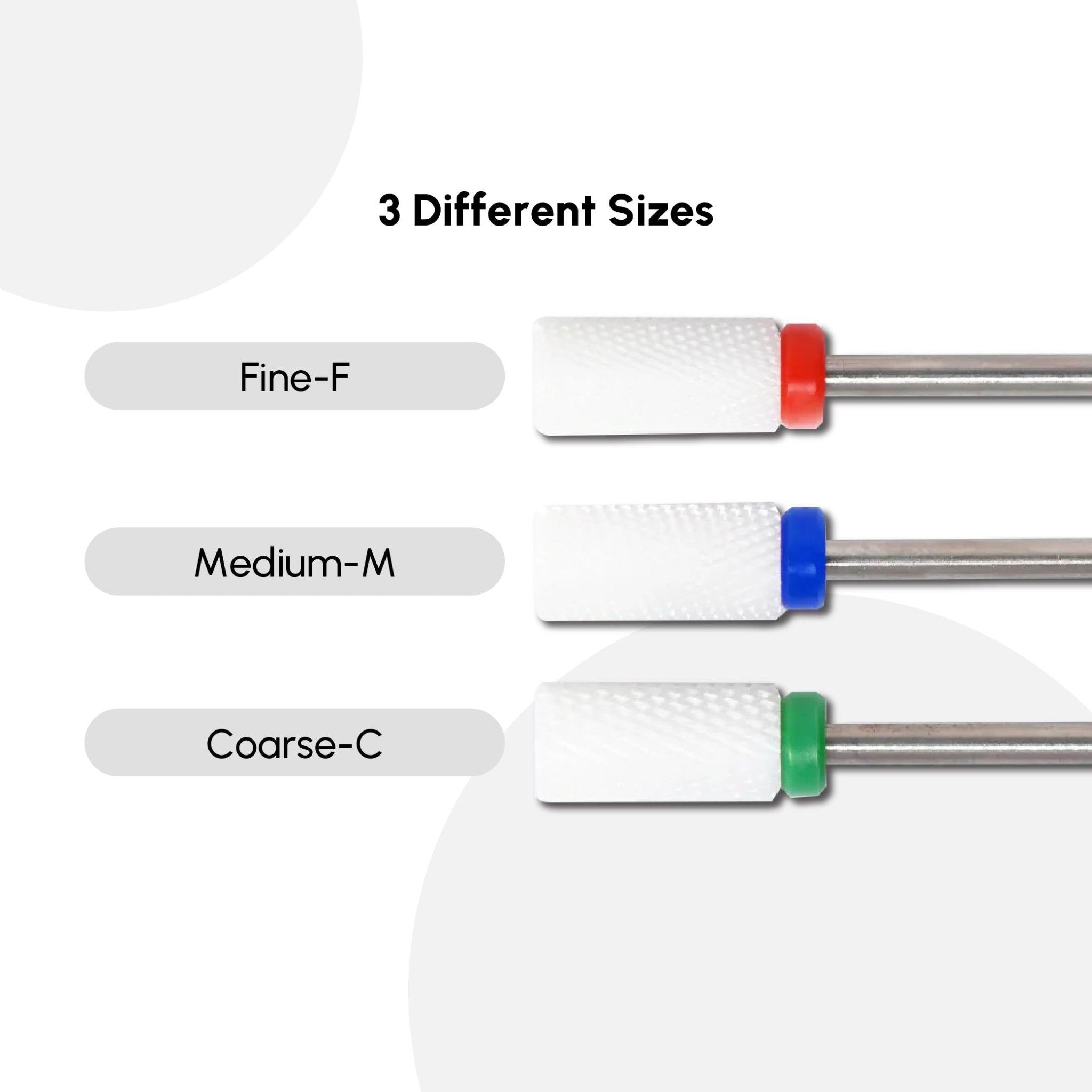 Ceramic Large Barrel Flat Top Drill Bit - DTK Nail Supply