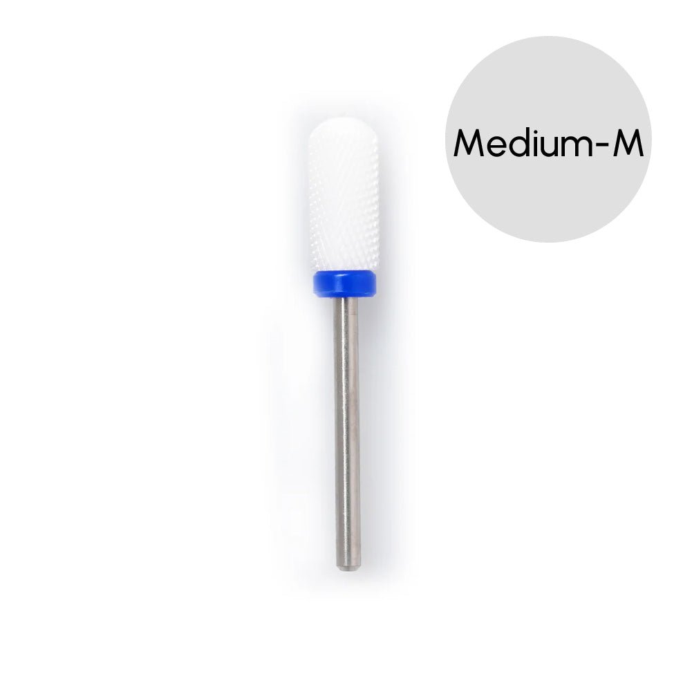 Ceramic Large Barrel Smooth Top Safety Bit - DTK Nail Supply