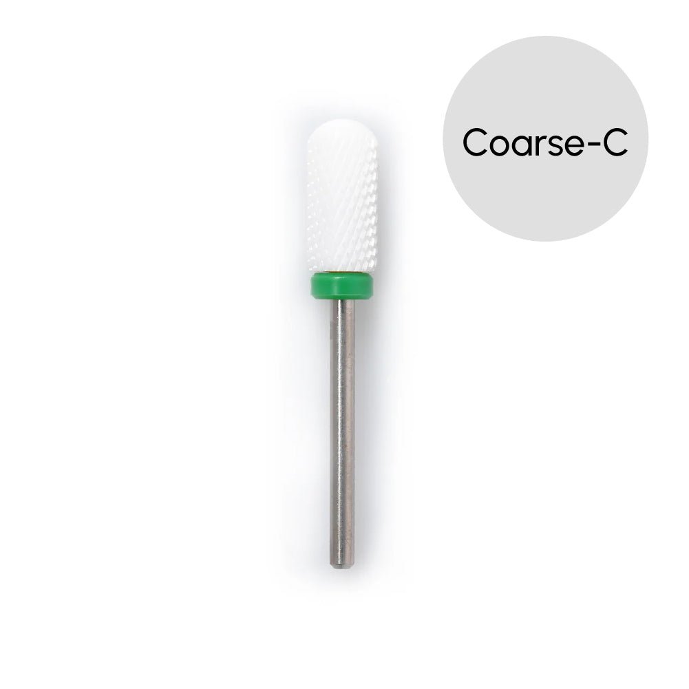 Ceramic Large Barrel Smooth Top Safety Bit - DTK Nail Supply