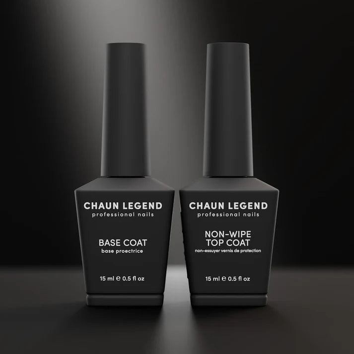 Chaun Legend Non - Wipe Top Coat + Base Coat Duo - DTK Nail Supply