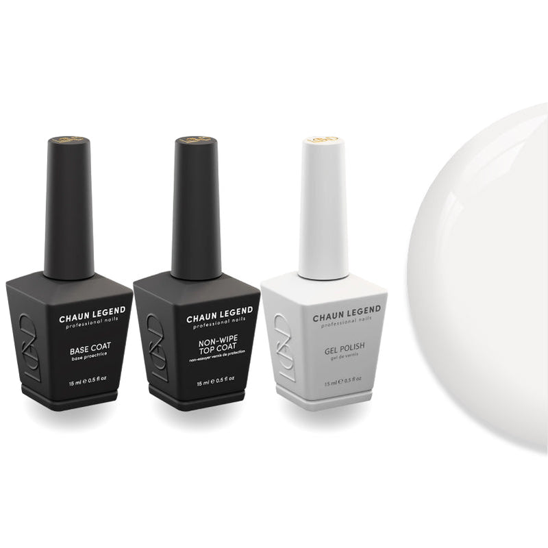 Chaun Legend Non - Wipe Top Coat - Base Coat Duo - LG5111 Vanilla Vixen - DTK Nail Supply