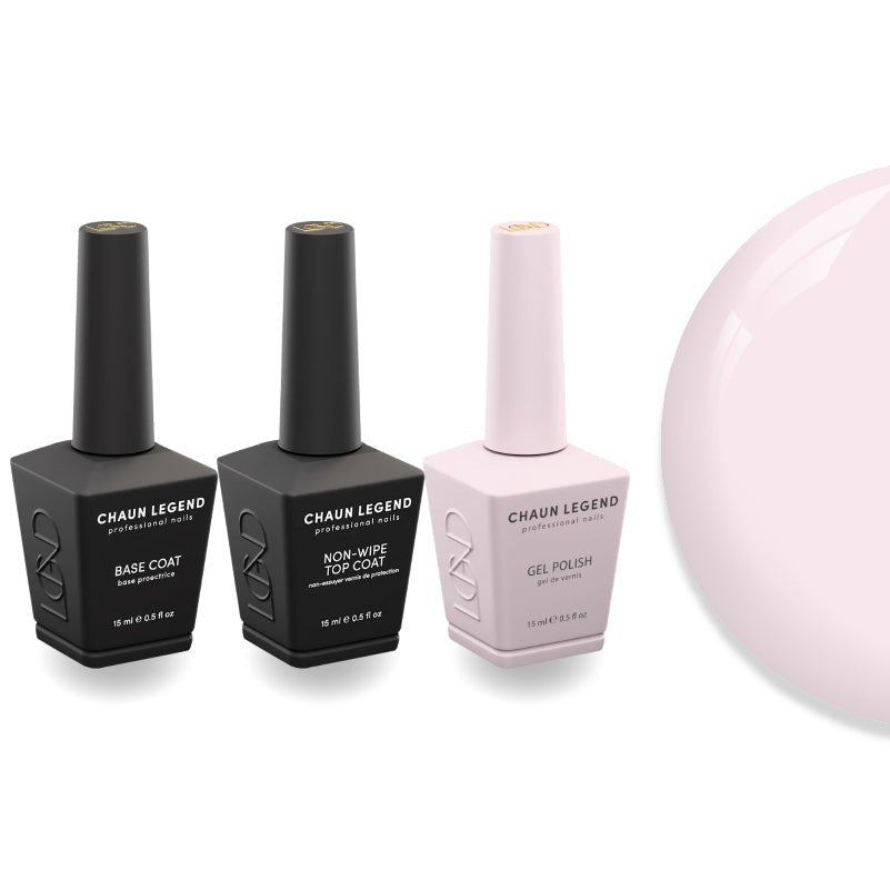 Chaun Legend Non - Wipe Top Coat - Base Coat Duo - LG5115 Pixie Whispers - DTK Nail Supply