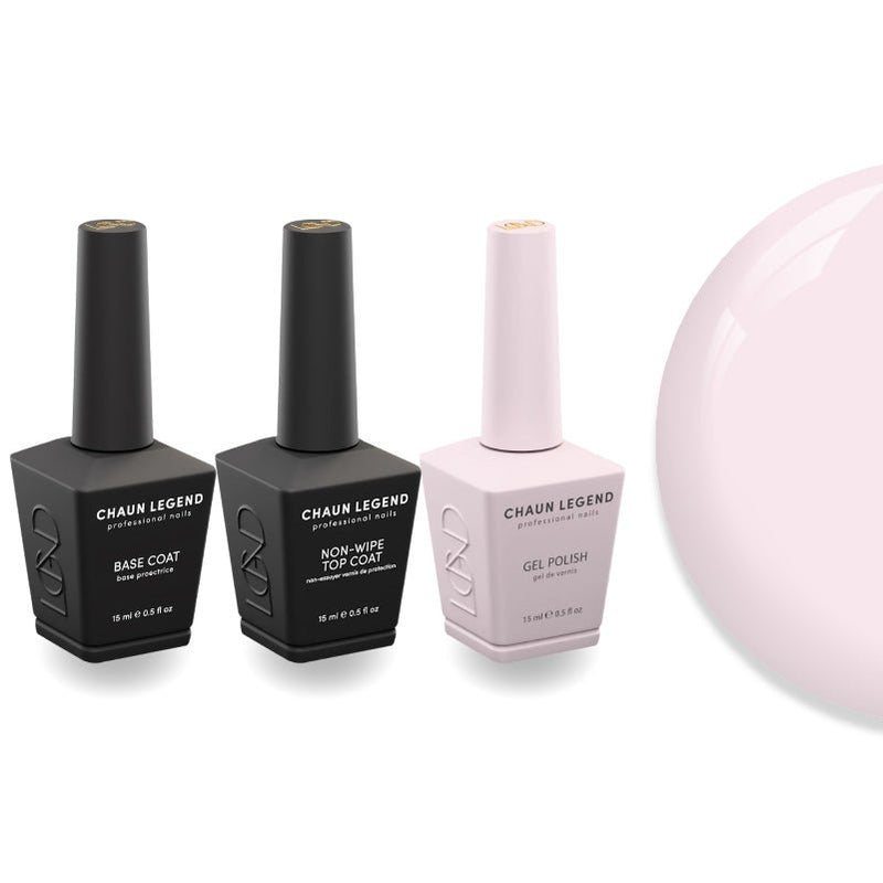 Chaun Legend Non - Wipe Top Coat - Base Coat Duo - LG5115 Pixie Whispers - DTK Nail Supply