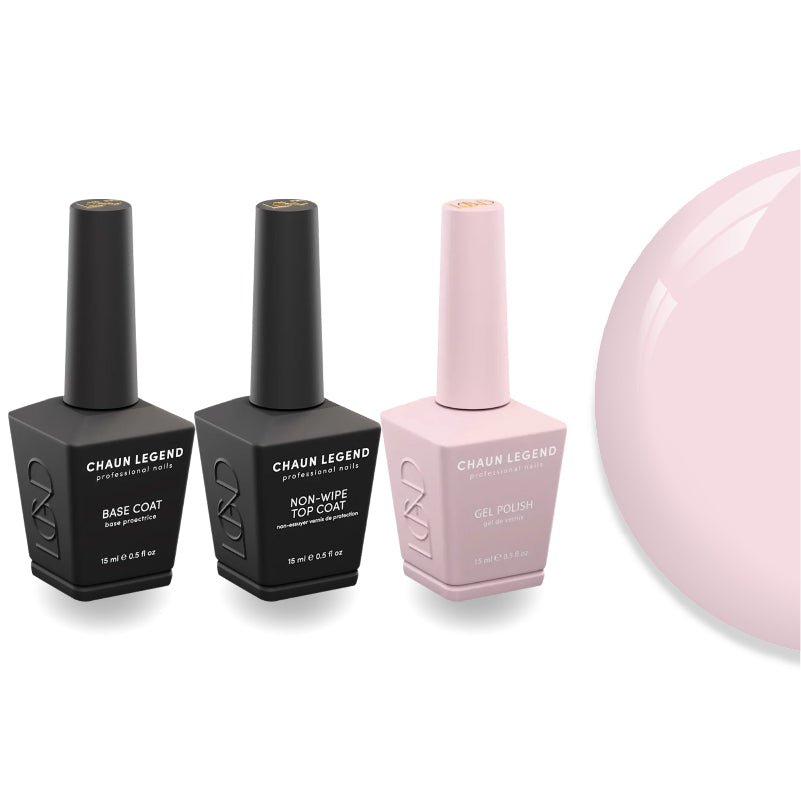 Chaun Legend Non - Wipe Top Coat - Base Coat Duo - LG5124 The O Diet - DTK Nail Supply