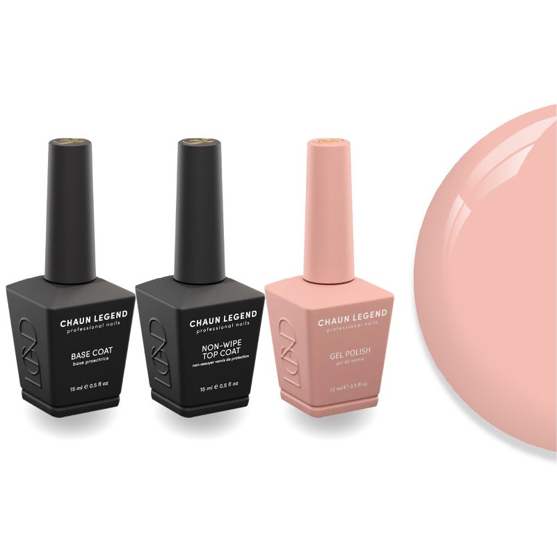 Chaun Legend Non - Wipe Top Coat - Base Coat Duo - LG5126 No Ring, No Rules - DTK Nail Supply