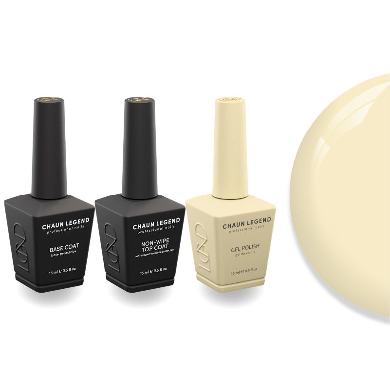 Chaun Legend Non - Wipe Top Coat - Base Coat Duo - LG5131 Focus On Me - DTK Nail Supply